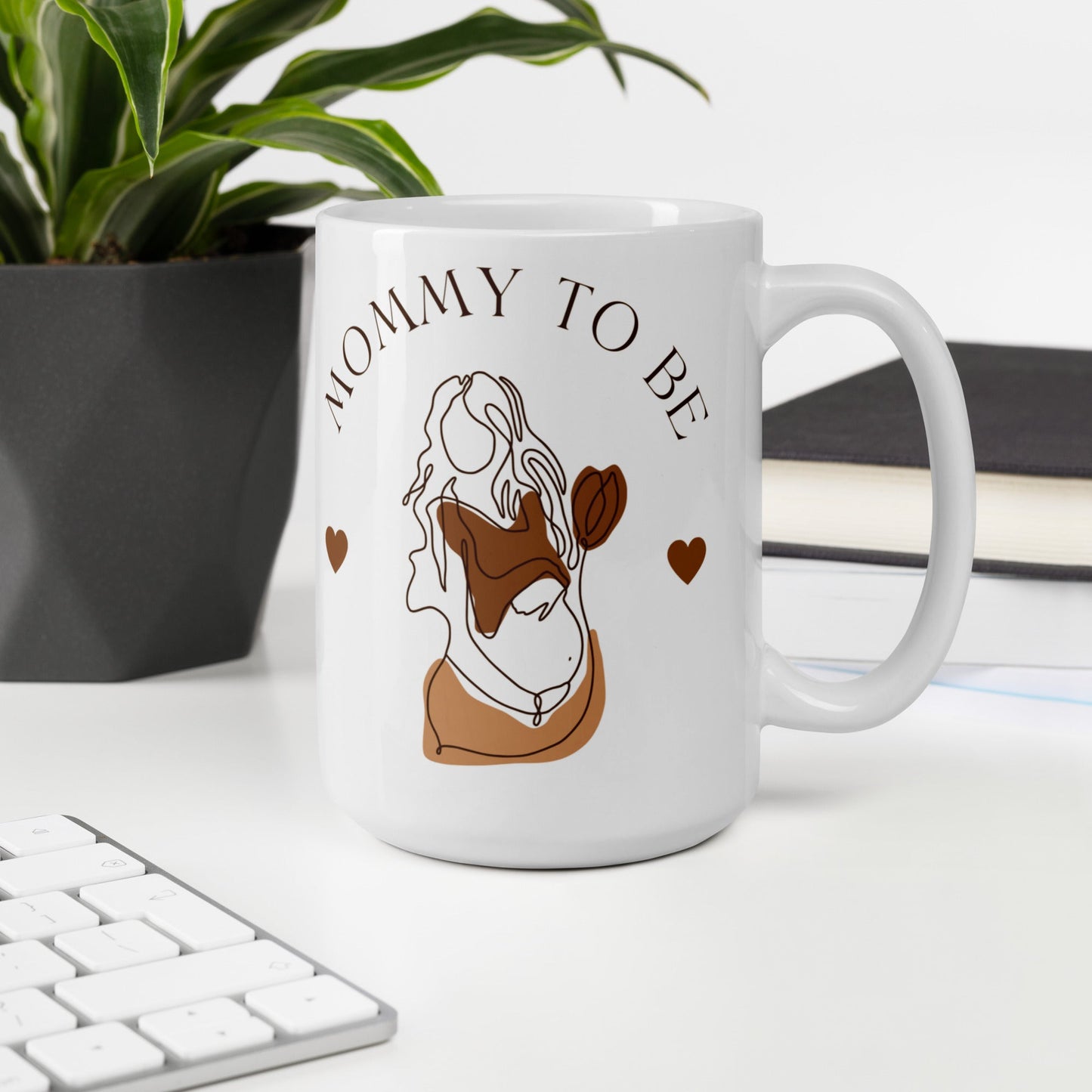 Mothers Mommy To Be White glossy mug Unique Drinkware Dreams