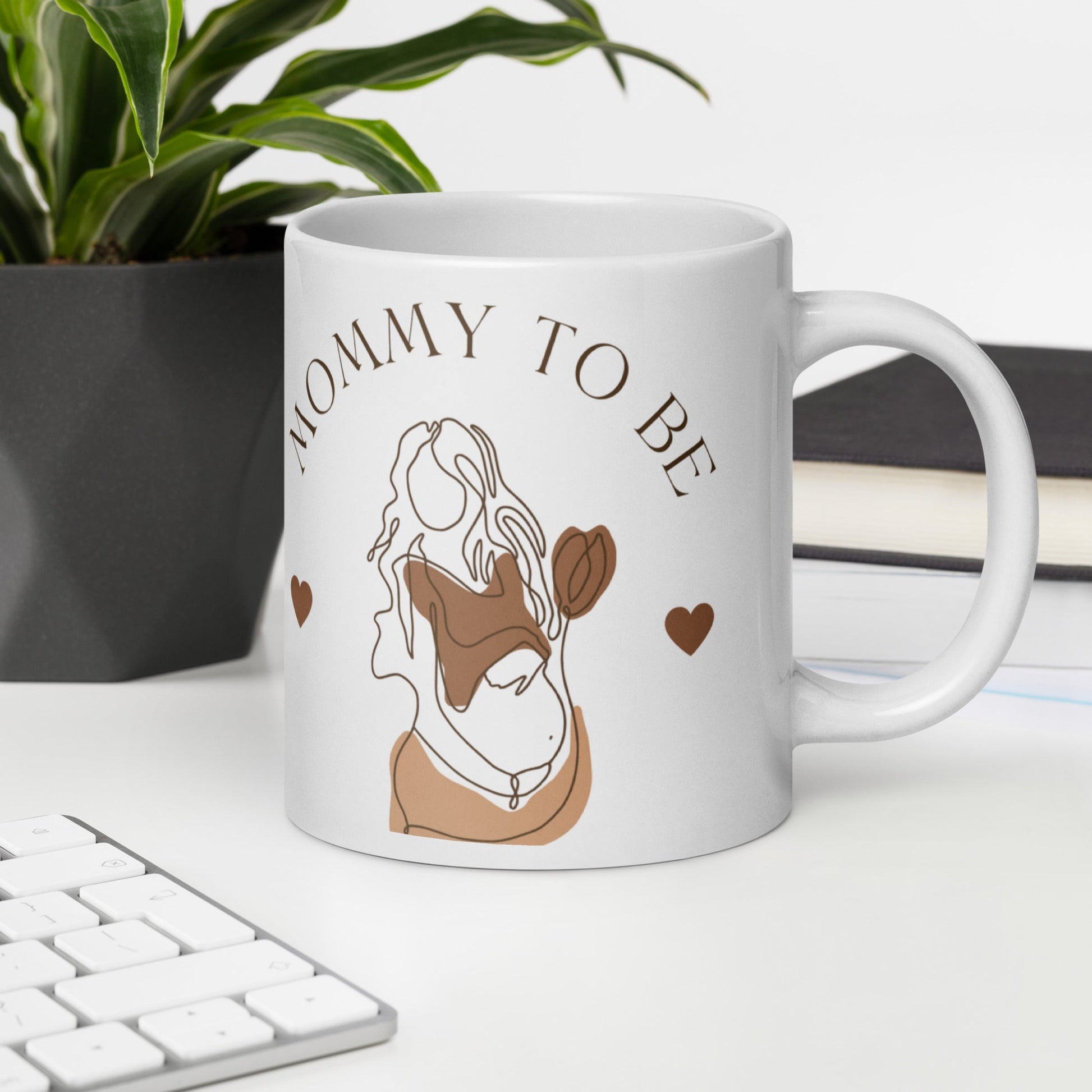 Mothers Mommy To Be White glossy mug Unique Drinkware Dreams