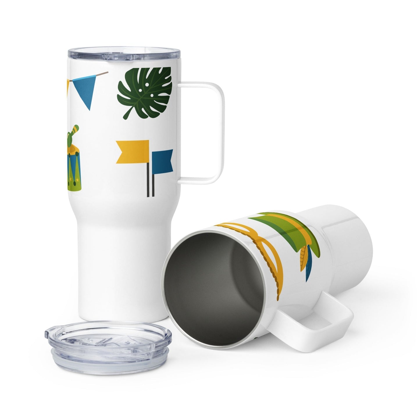 Rio de Janeiro Carnival Emblems of Mass Travel mug with a handle Unique Drinkware Dreams