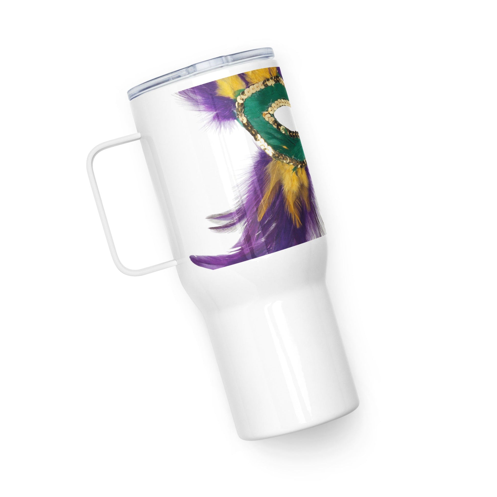 Rio de Janeiro Carnival Masked Travel mug with a handle Unique Drinkware Dreams