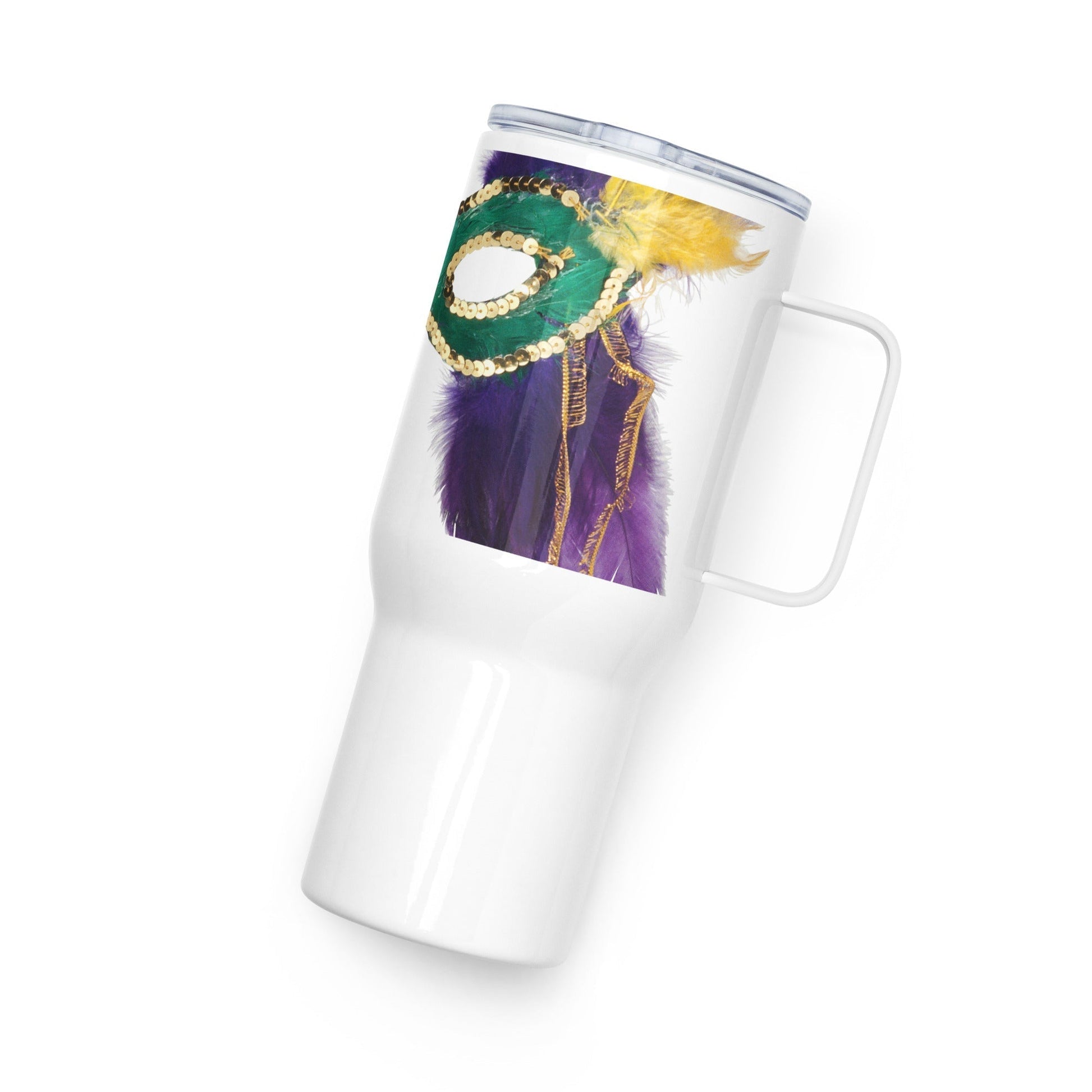 Rio de Janeiro Carnival Masked Travel mug with a handle Unique Drinkware Dreams