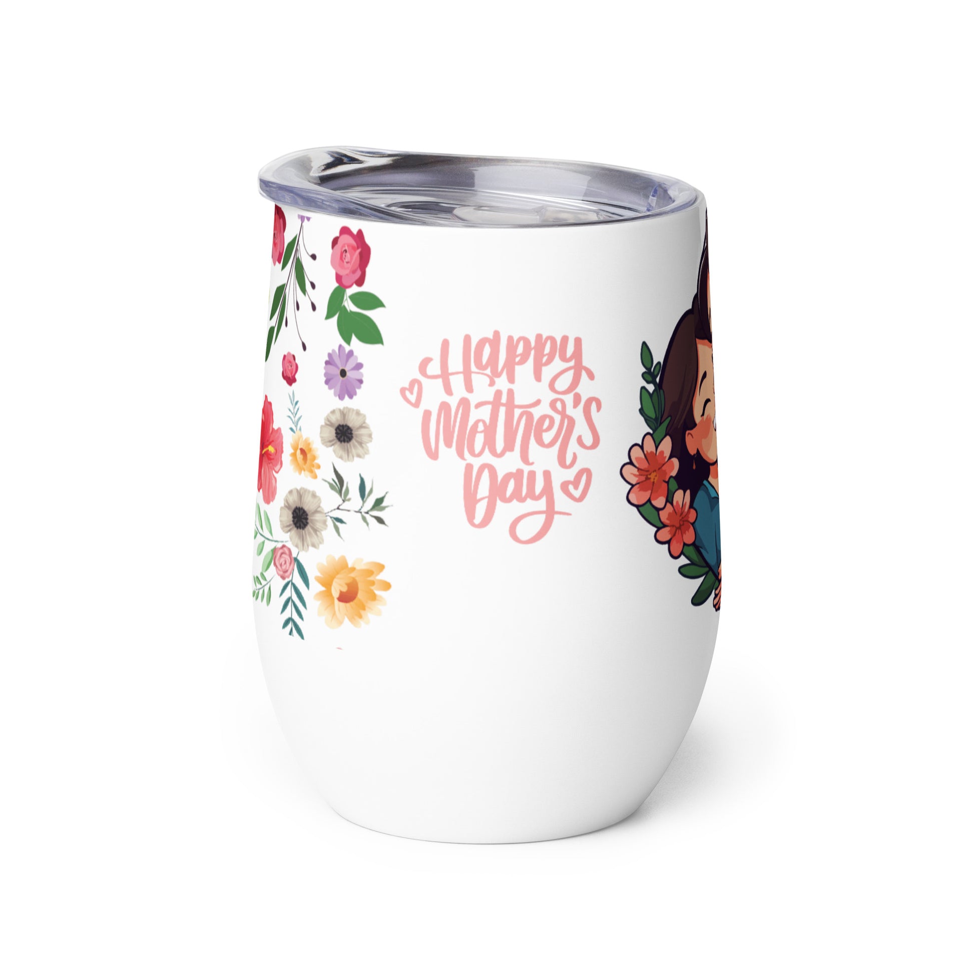 Single Mother Happy Mother's Day Wine tumbler Unique Drinkware Dreams