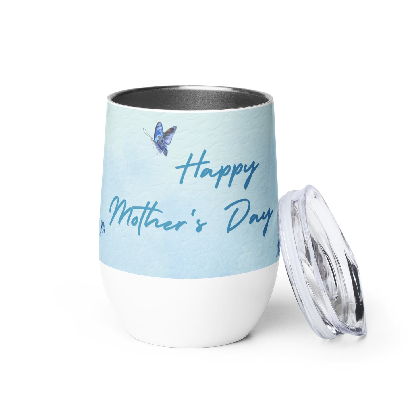 Sky Blue Mother's Day 'Butterfly' Tumbler Unique Drinkware Dreams