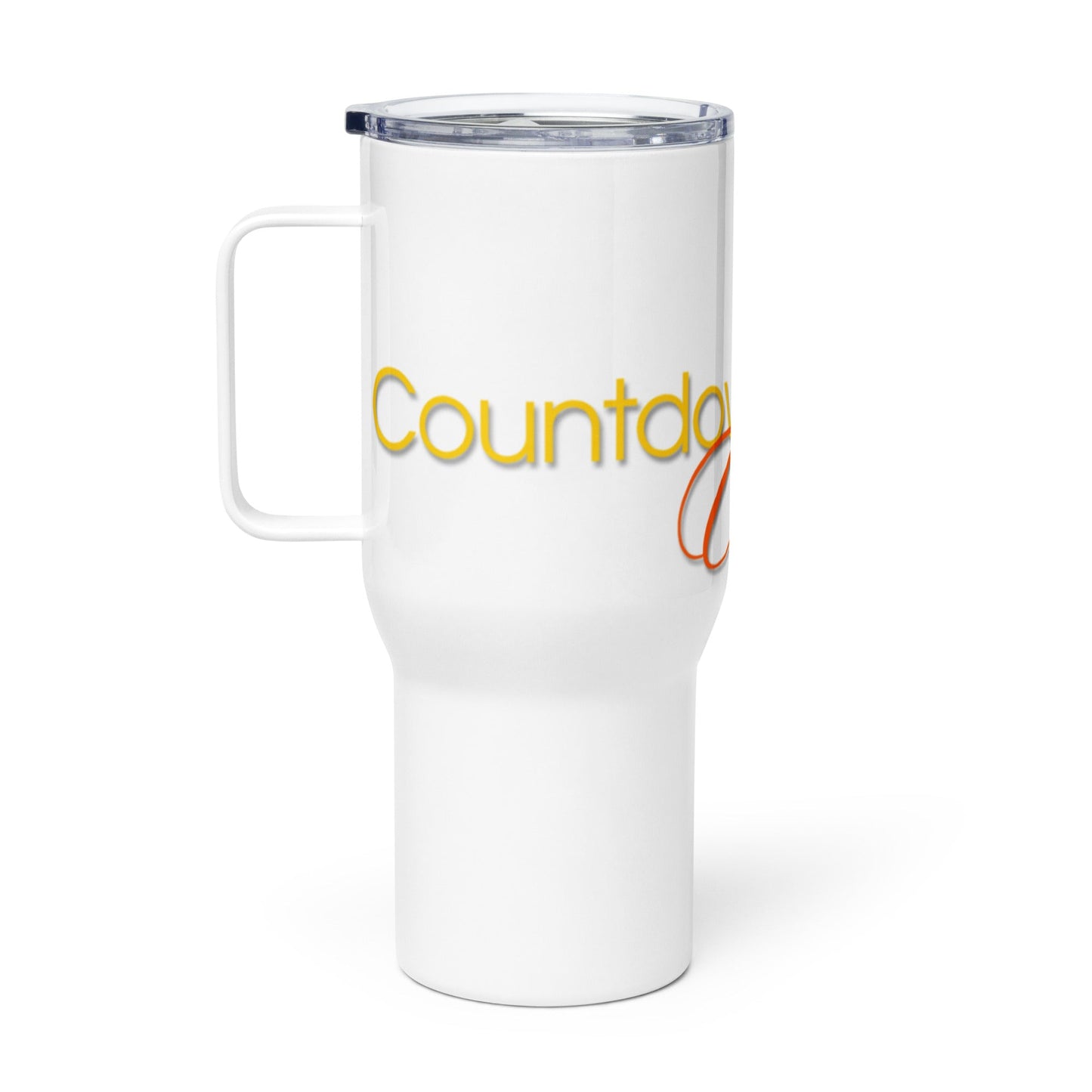 Trinidad Carnival Countdown Travel Mug with handle Unique Drinkware Dreams