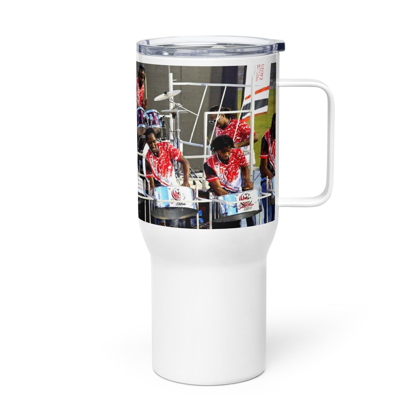 Trinidad Carnival Massy All Stars 2 Travel mug with a handle Unique Drinkware Dreams