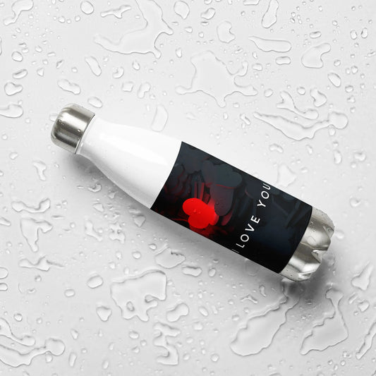 Valentines Day Love You Heart Stainless steel water bottle Unique Drinkware Dreams