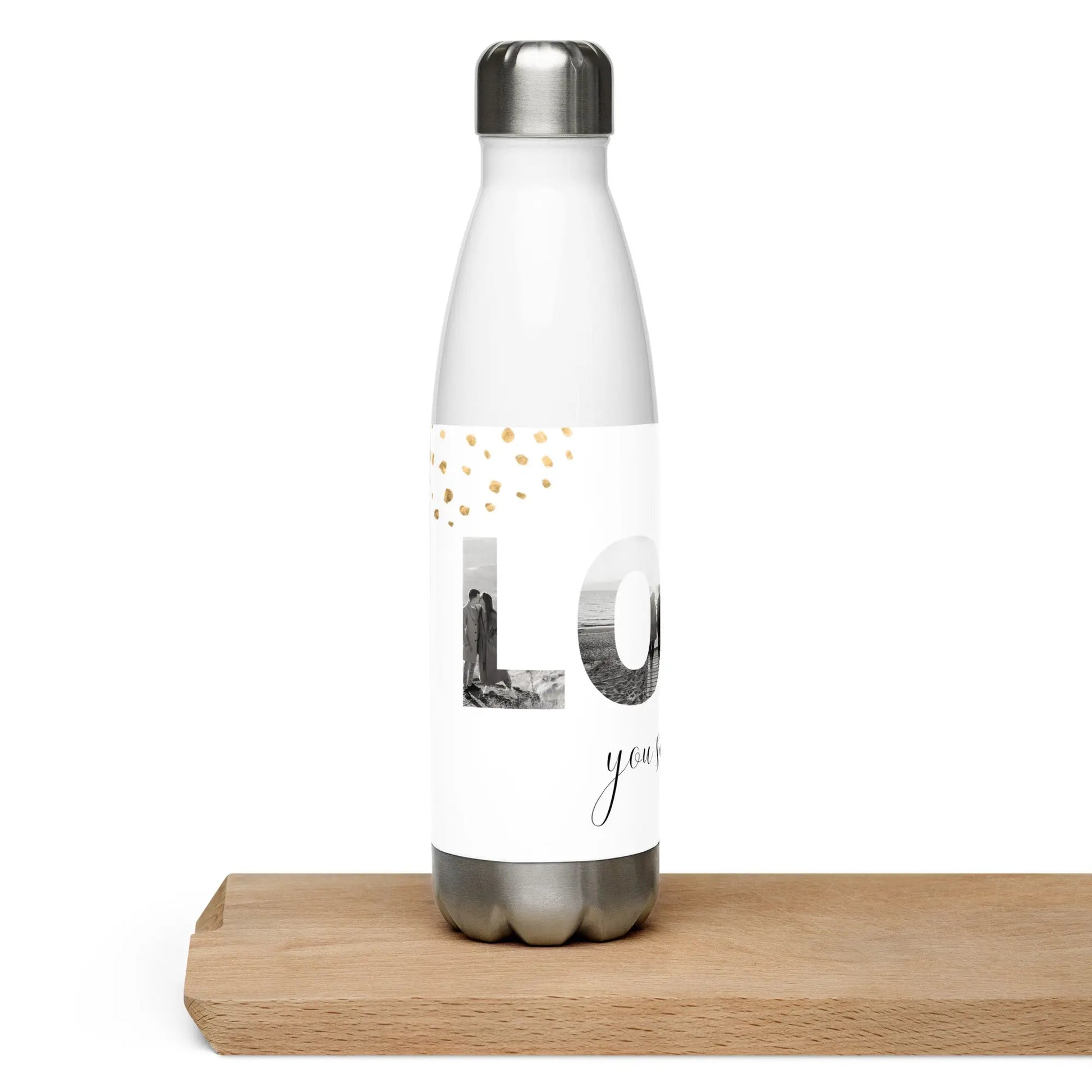 Valentines Day Love You So Much Stainless steel water bottle Unique Drinkware Dreams