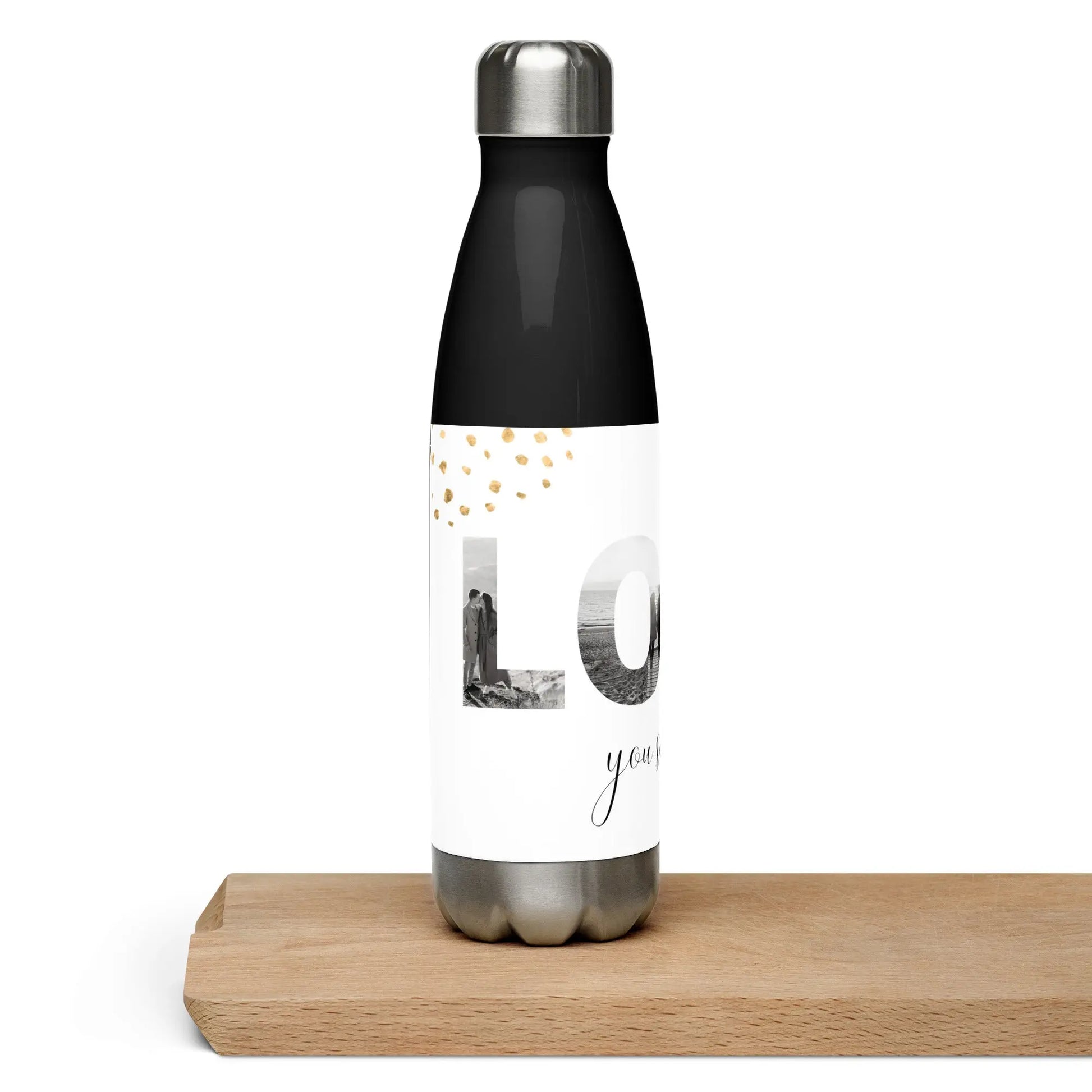 Valentines Day Love You So Much Stainless steel water bottle Unique Drinkware Dreams