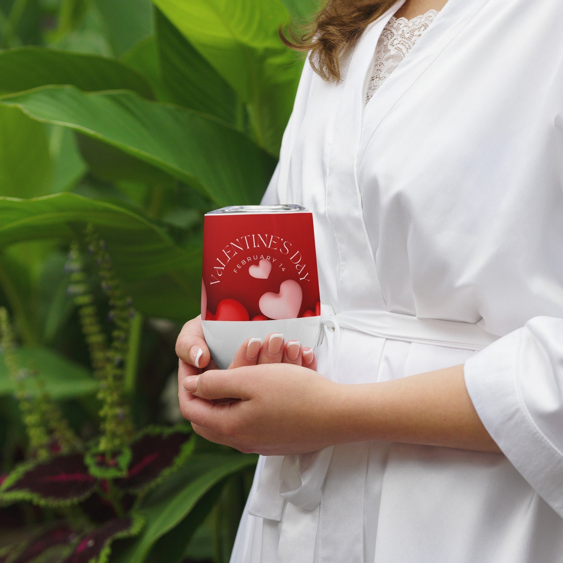 Valentines Red Romance Wine tumbler Unique Drinkware Dreams