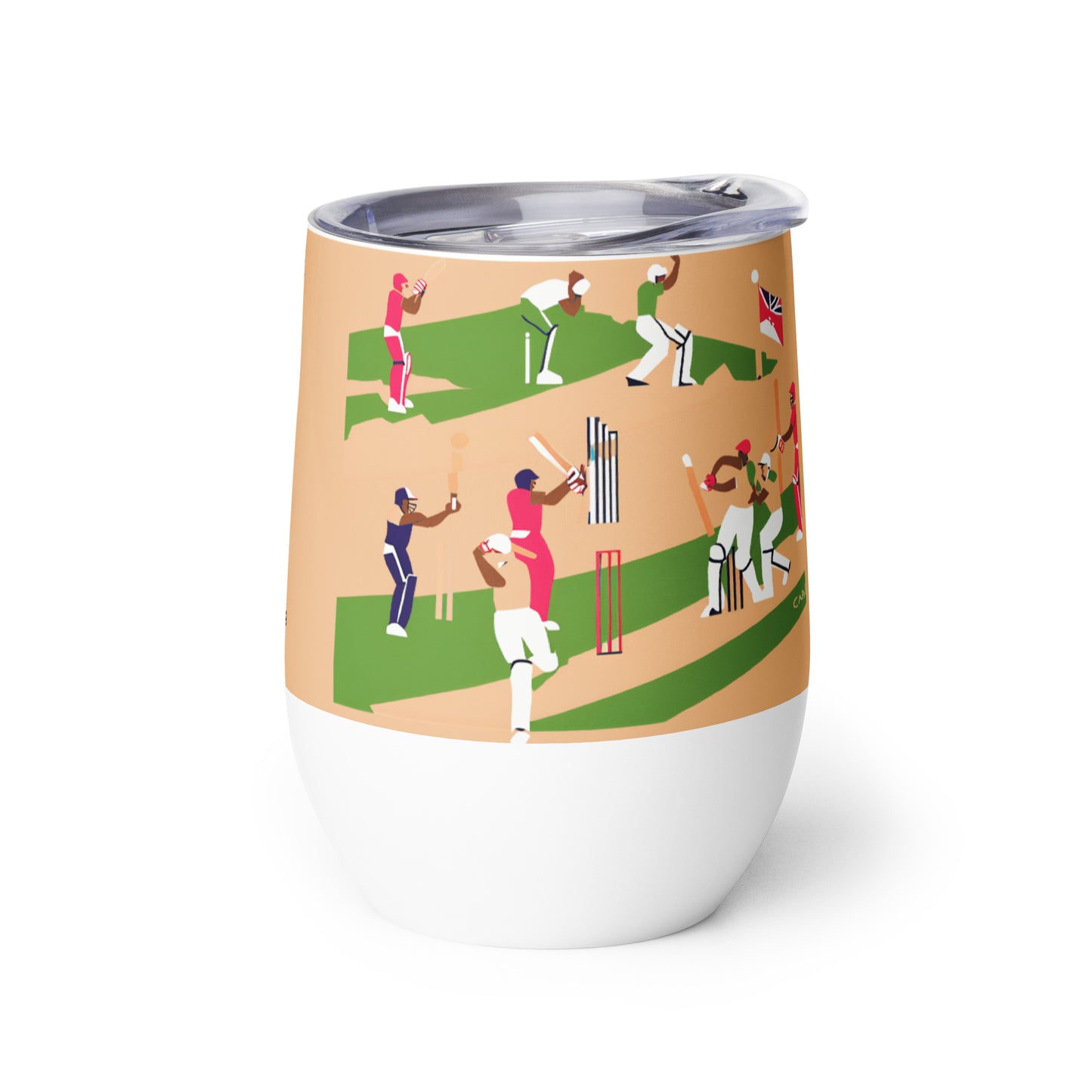 World Cup Cricket 'Cricket Fever: Catch It in the Caribbean' Wine Tumbler Unique Drinkware Dreams