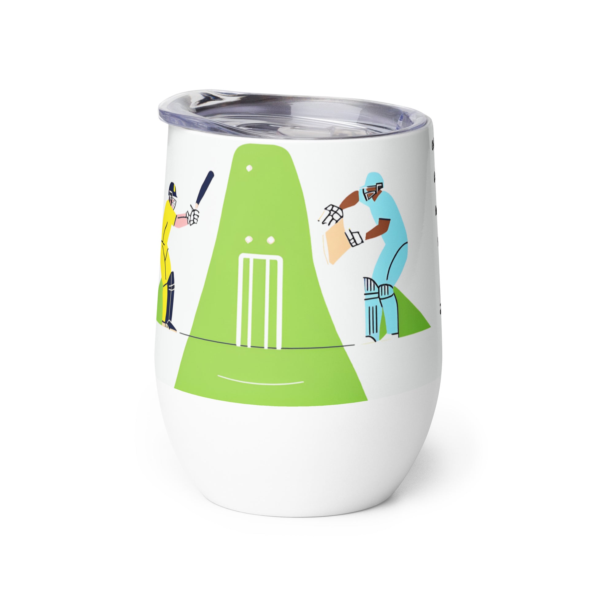 World Cup Cricket 'Where Heroes Rise and Legends Shine' Wine tumbler Unique Drinkware Dreams