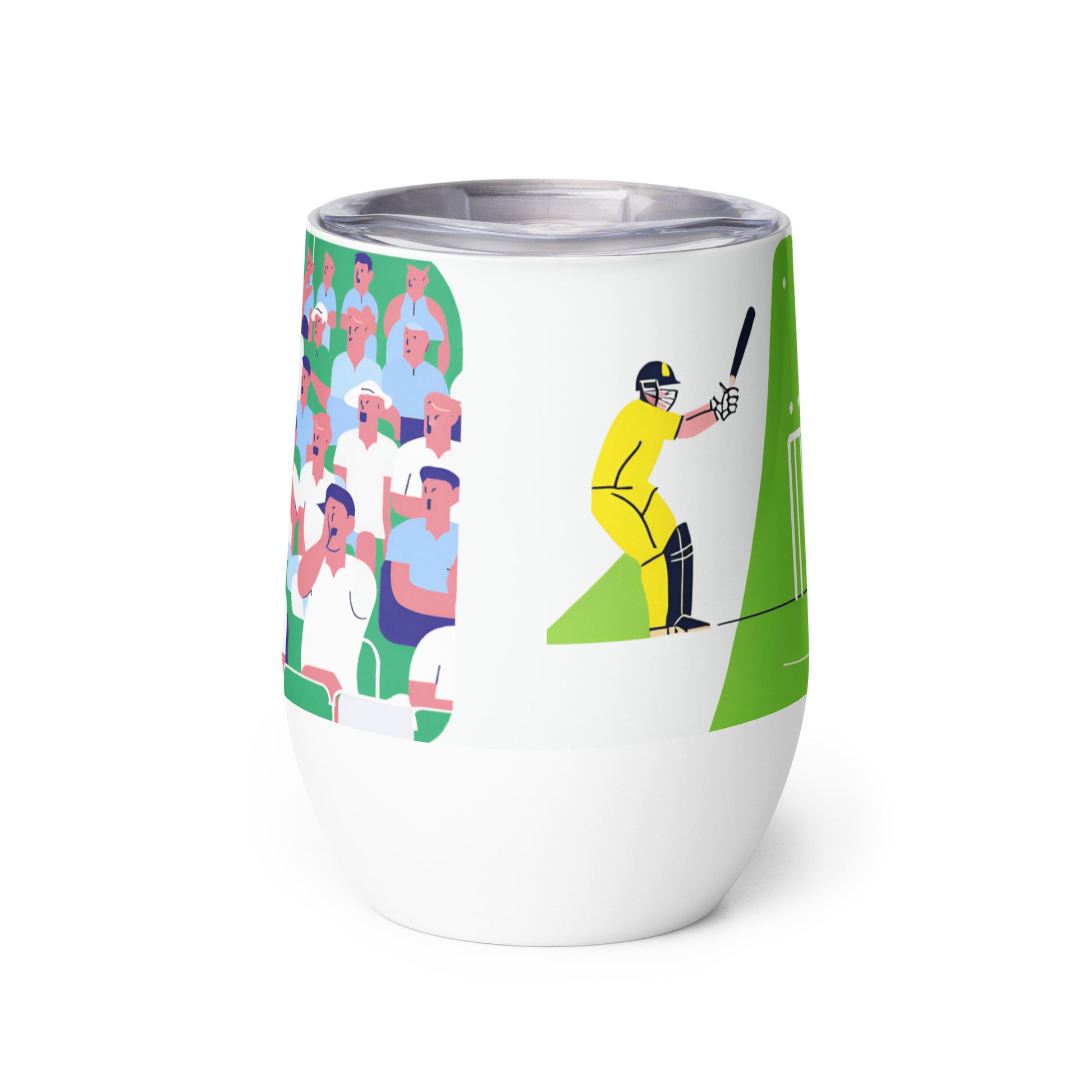 World Cup Cricket 'Where Heroes Rise and Legends Shine' Wine tumbler Unique Drinkware Dreams