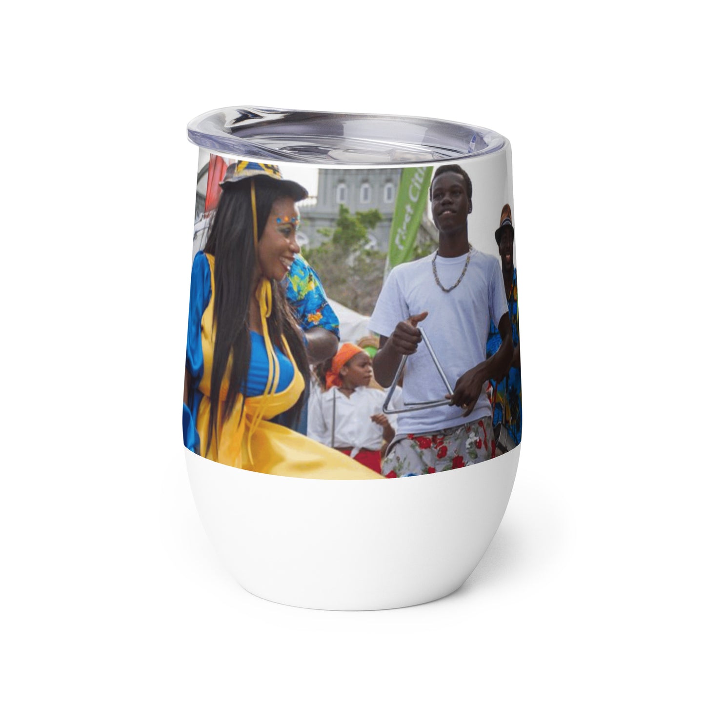 Barbados - Crop Over 'Ceremonial Delivery of the Last Canes' Wine tumbler